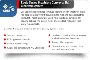 Eagle Series Brushless Conveyor Belt Cleaning System